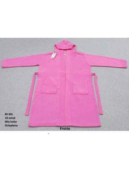 Szlafrok damskie, size m-3xl, paczka 10szt, mix kolor