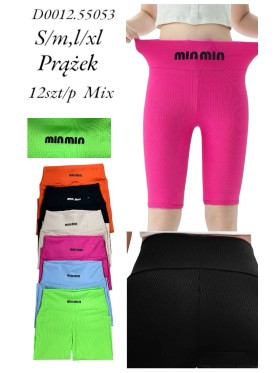 Legginsy damskie , size s-xl, paczka 12szt, mix kolor