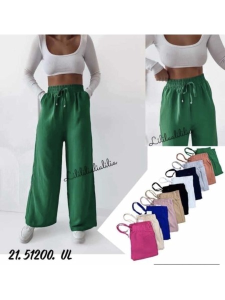 Spodnie damskie , size uni, paczka 12szt, mix kolor