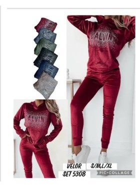 Komplety welurowe damskie , size s-xl, paczka 12szt, mix kolor