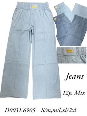 Jeansy damskie , size S-2XL, paczka 12szt, mix kolor