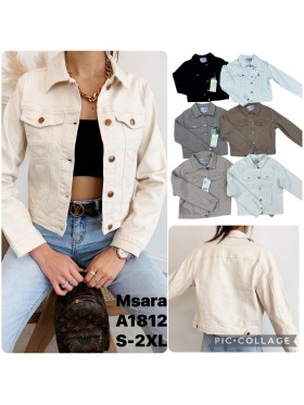 Kurtki Jeansowe damskie M'sara, size s-2xl, paczka 10szt,1 kolor