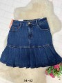 Spódnica krótka Jeansowa damska, size 34-42, paczka 10szt,