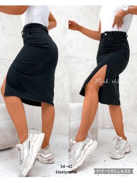 Spódnica krótka Jeansowa damska, size 34-42, paczka 10szt,