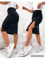Spódnica krótka Jeansowa damska, size 34-42, paczka 10szt,