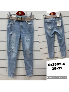 Jeansy damskie M'sara , size 26-31, paczka 10szt,