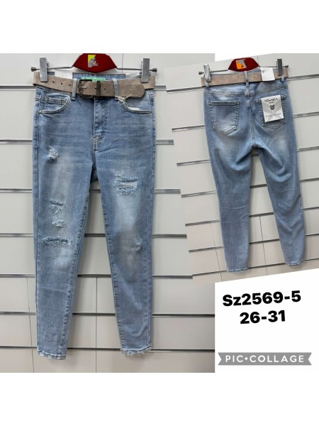 Jeansy damskie M'sara , size 26-31, paczka 10szt,