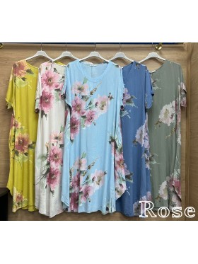 Sukienki damskie wloskie, size uni, paczka 6szt, mix kolor