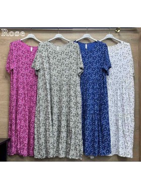 Sukienki damskie wloskie, size uni, paczka 6szt, mix kolor