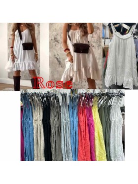 Sukienki damskie wloskie, size uni, paczka 6szt, mix kolor