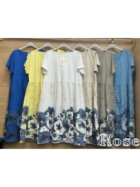 Sukienki damskie wloskie, size uni, paczka 6szt, mix kolor