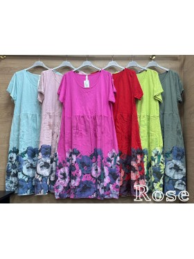 Sukienki damskie wloskie, size uni, paczka 6szt, mix kolor