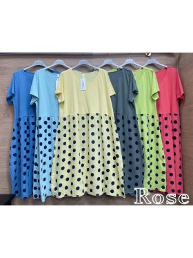 Sukienki damskie wloskie, size uni, paczka 6szt, mix kolor