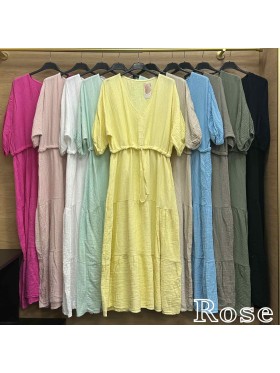 Sukienki damskie wloskie, size uni, paczka 6szt, mix kolor