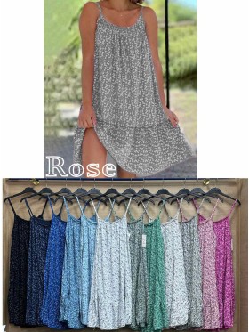 Sukienki damskie wloskie, size uni, paczka 6szt, mix kolor