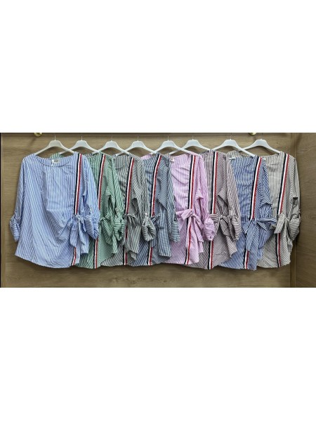 Bluzki damskie wloskie, size uni, paczka 6szt, mix kolor