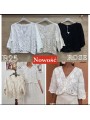 Bluzki damskie wloskie, size uni, paczka 6szt, mix kolor