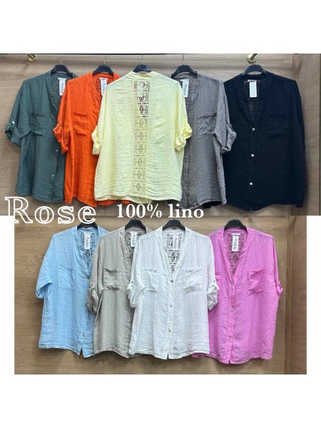 Bluzki damskie wloskie, size uni, paczka 6szt, mix kolor