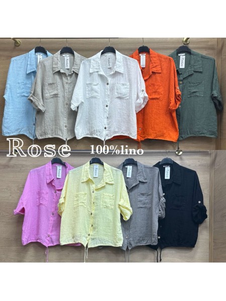 Bluzki damskie wloskie, size uni, paczka 6szt, mix kolor