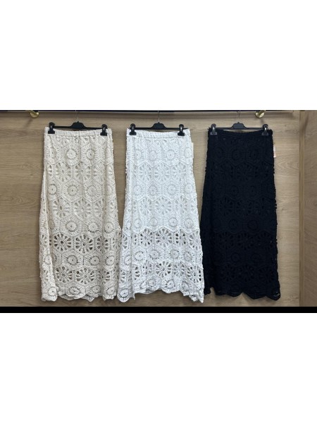 Spódnica długa damskie wloskie, size uni, paczka 6szt, mix kolor
