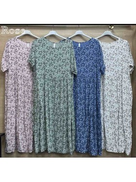 Sukienki damskie wloskie, size uni, paczka 6szt, mix kolor