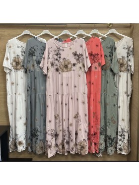 Sukienki damskie wloskie, size uni, paczka 6szt, mix kolor