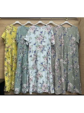 Sukienki damskie wloskie, size uni, paczka 6szt, mix kolor