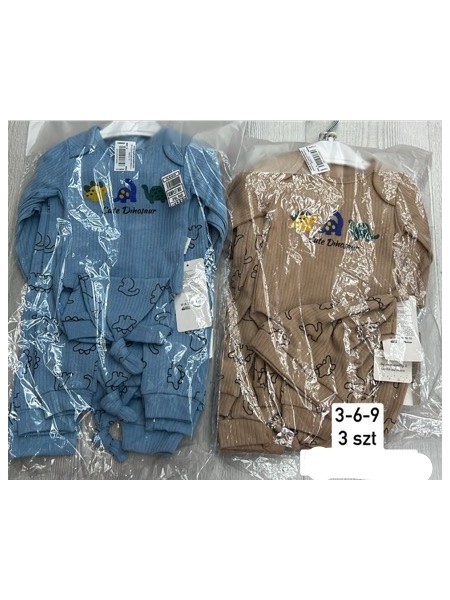 Komplety  DZIECIĘCE , size 3-9m,paczka 3szt, 1 kolor