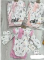 Komplety  DZIECIĘCE , size 3-12m,paczka 4szt, 1 kolor