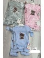 Komplety  DZIECIĘCE , size 3-9m,paczka 3szt, 1 kolor