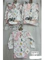 Komplety  DZIECIĘCE , size 3-12m,paczka 4szt, 1 kolor