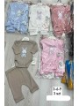 Komplety  DZIECIĘCE , size 3-9m,paczka 3szt, 1 kolor