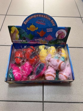 ZABAWKI SQUISHY . 12 SZT / PACZKA, KOLOR JAK NA ZDZIĘCIU