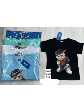 Bluzki DZIECIĘCE , size 2-8 lat,paczka 5szt, 1 kolor