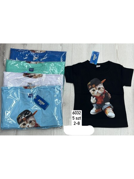 Bluzki DZIECIĘCE , size 2-8 lat,paczka 5szt, 1 kolor