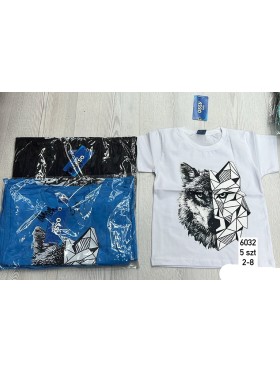 Bluzki DZIECIĘCE , size 2-8 lat,paczka 5szt, 1 kolor