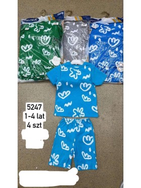 Komplety  DZIECIĘCE , size 1-4 lat,paczka 4szt, 1 kolor