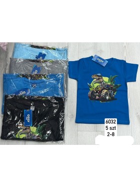 Bluzki DZIECIĘCE , size 2-8 lat,paczka 5szt, 1 kolor