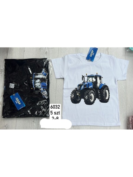 Bluzki DZIECIĘCE , size 2-8 lat,paczka 5szt, 1 kolor