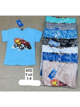 Bluzki DZIECIĘCE , size 2-8 lat,paczka 5szt, 1 kolor
