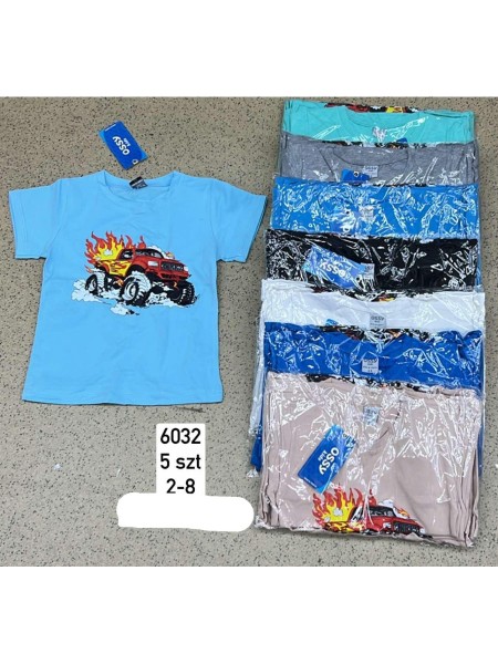 Bluzki DZIECIĘCE , size 2-8 lat,paczka 5szt, 1 kolor