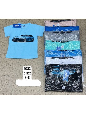 Bluzki DZIECIĘCE , size 2-8 lat,paczka 5szt, 1 kolor