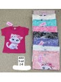 Bluzki DZIECIĘCE , size 2-8 lat,paczka 5szt, 1 kolor