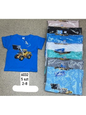 Bluzki DZIECIĘCE , size 2-8 lat,paczka 5szt, 1 kolor