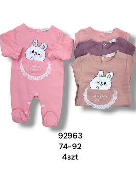 Kombinezon DZIECIĘCE , size 74-92,paczka 4szt, 1 kolor
