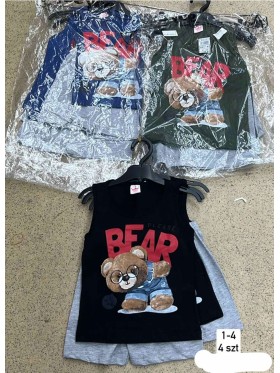 Komplety  DZIECIĘCE , size 1-4 lat,paczka 4szt, 1 kolor
