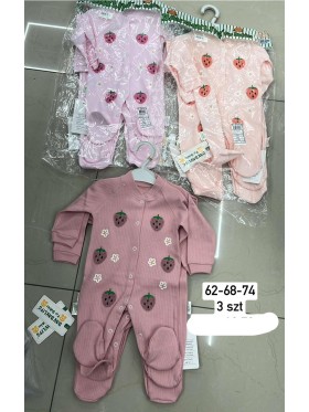 Kombinezon DZIECIĘCE , size 62-74,paczka 3szt, 1 kolor
