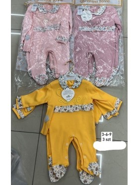 Kombinezon DZIECIĘCE , size 3-9m,paczka 3szt, 1 kolor