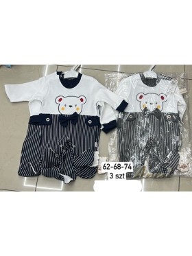 Kombinezon DZIECIĘCE , size 62-74,paczka 3szt, 1 kolor