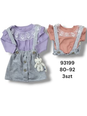 Komplet DZIECIĘCE , size 80-92,paczka 3szt, 1 kolor